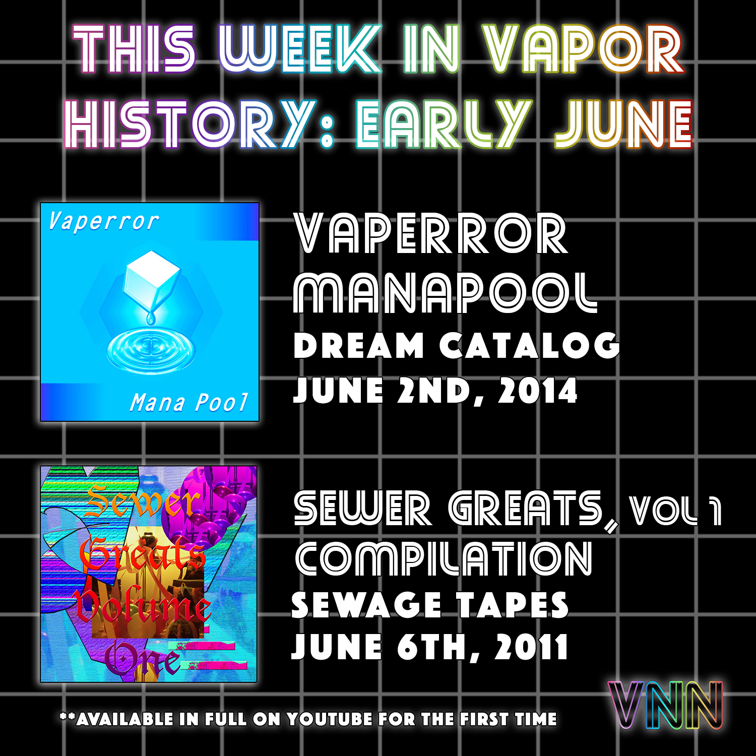 Vapor History: Vaperror - Mana Pool (June 2nd, 2014) & Sewer Greats Vol. 1 Compilation (June 6th, 2011)